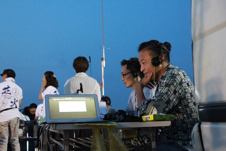 USTREAM配信の最終調整の様子