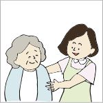 イラスト：介護職員（介護福祉士・ヘルパー）
